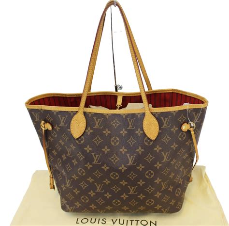 louis vuitton purse with red inside|Louis Vuitton neverfull tote.